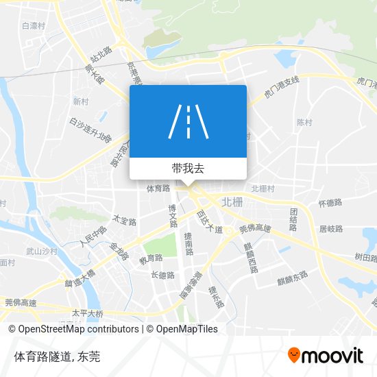 体育路隧道地图