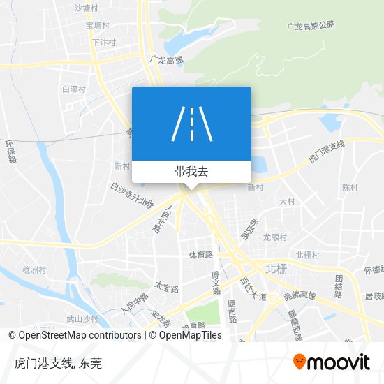 虎门港支线地图