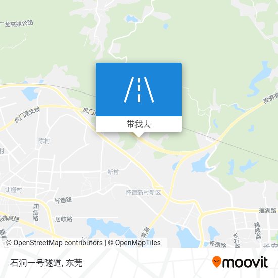 石洞一号隧道地图