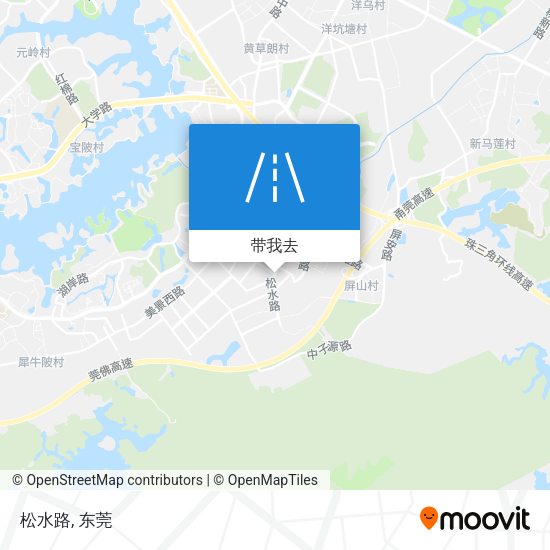 松水路地图