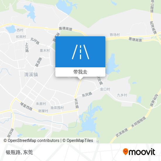 银瓶路地图