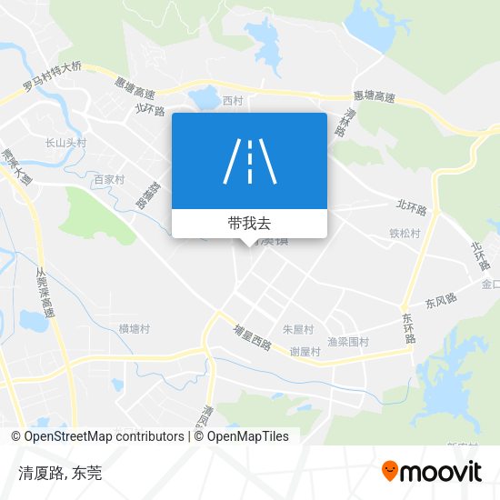 清厦路地图