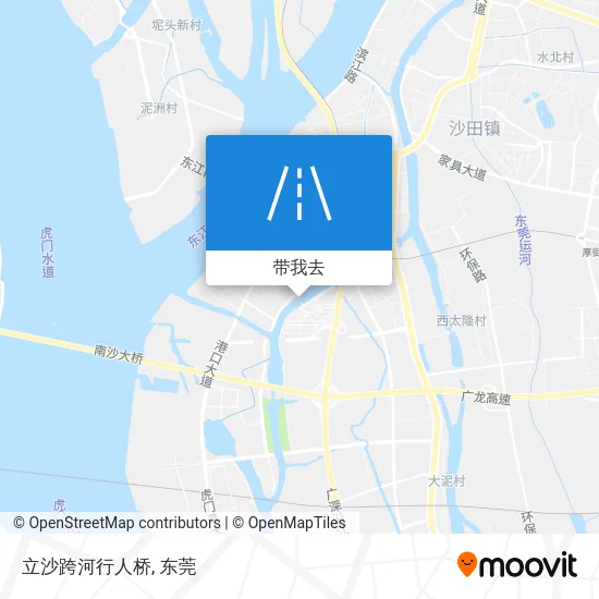 立沙跨河行人桥地图