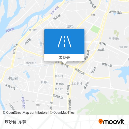 厚沙路地图