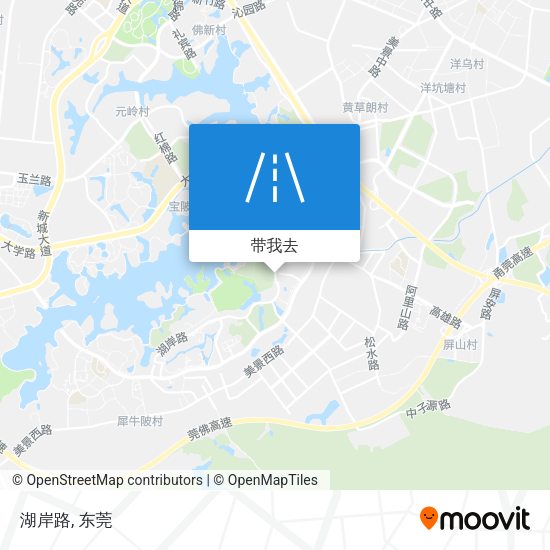 湖岸路地图
