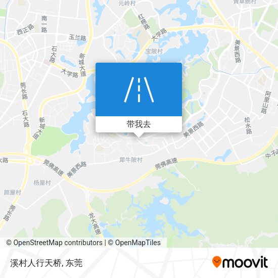 溪村人行天桥地图