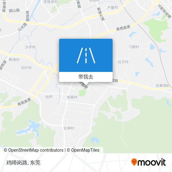 鸡啼岗路地图