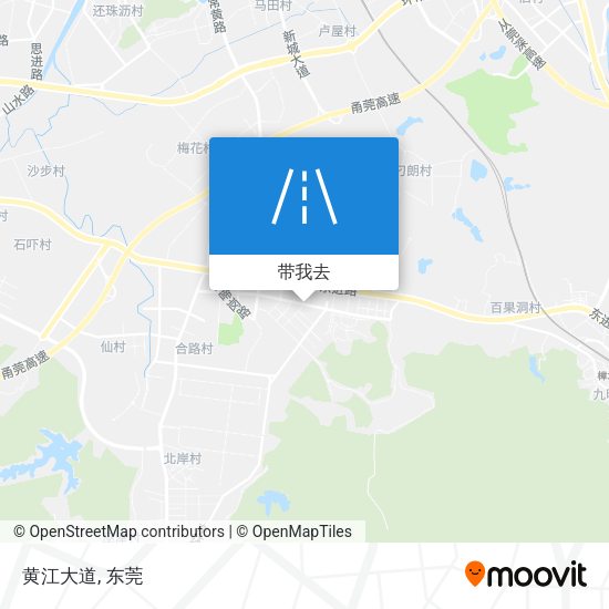 黄江大道地图