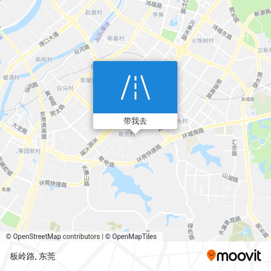 板岭路地图