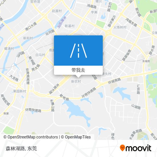 森林湖路地图
