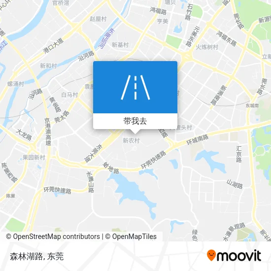 森林湖路地图