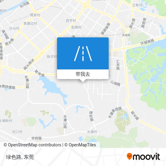 绿色路地图