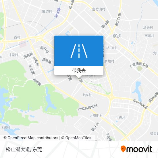 松山湖大道地图