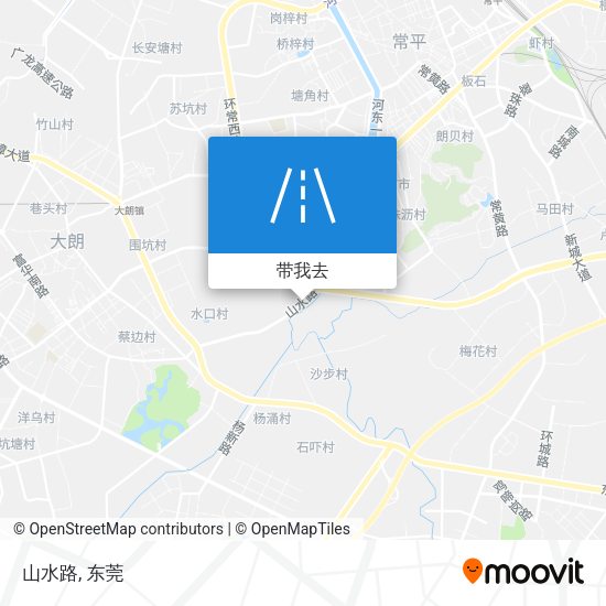 山水路地图