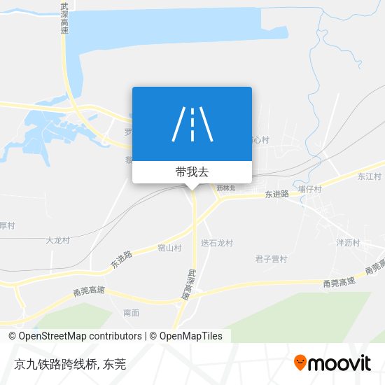 京九铁路跨线桥地图