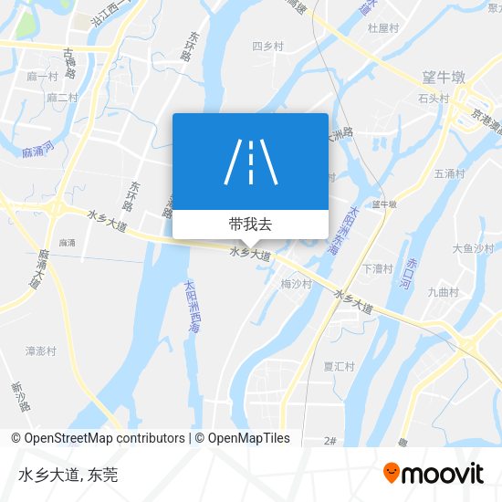 水乡大道地图