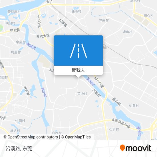 沿溪路地图