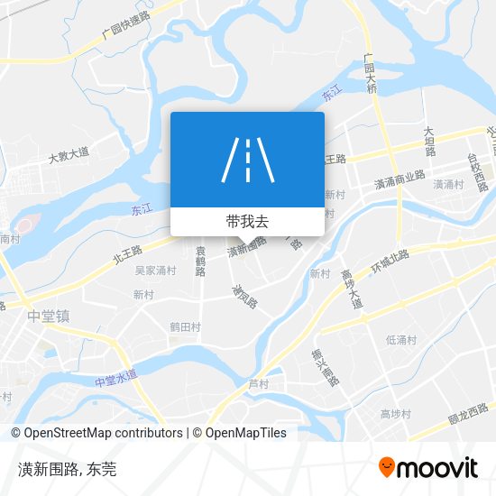 潢新围路地图