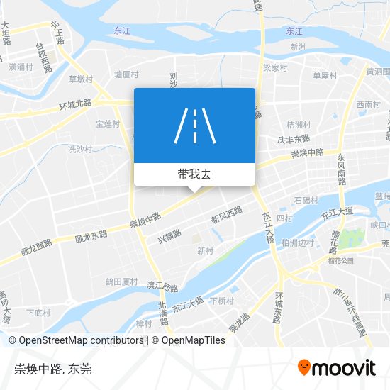 崇焕中路地图
