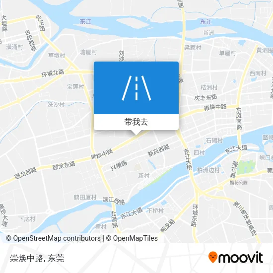 崇焕中路地图