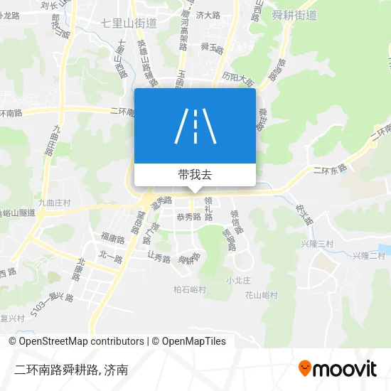 二环南路舜耕路地图