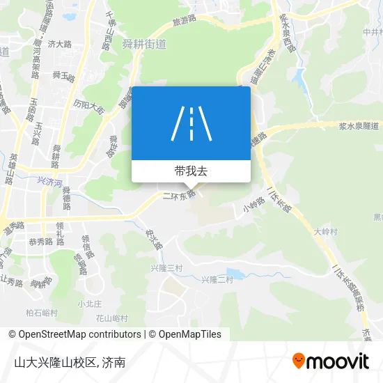 山大兴隆山校区地图