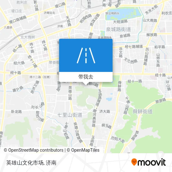 英雄山文化市场地图
