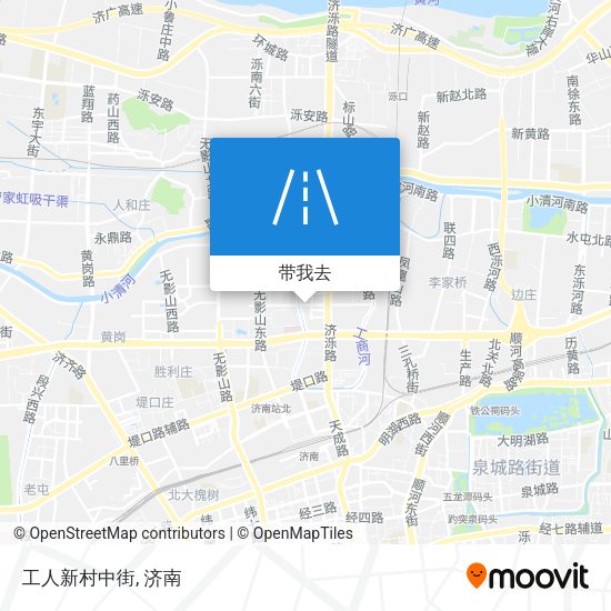 工人新村中街地图