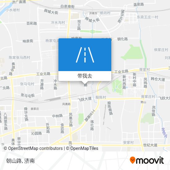 朝山路地图