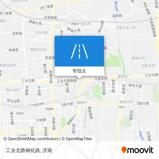 工业北路钢化路地图
