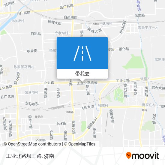 工业北路坝王路地图