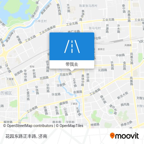 花园东路正丰路地图