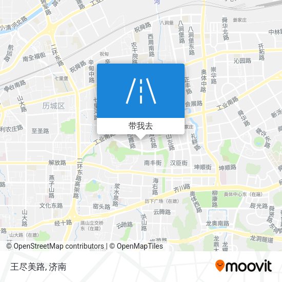 王尽美路地图