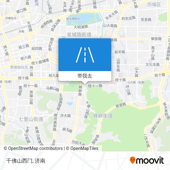 千佛山西门地图