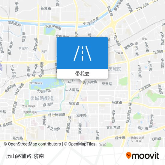 历山路辅路地图