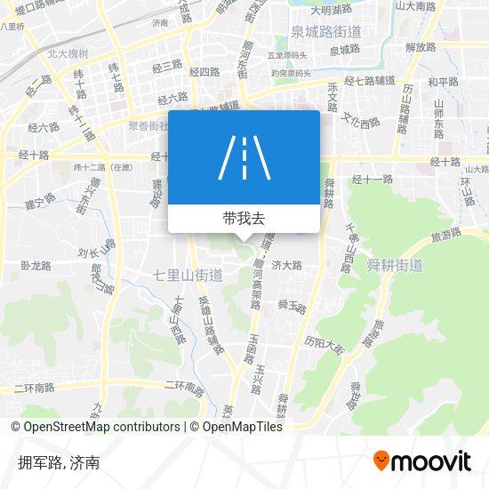 拥军路地图