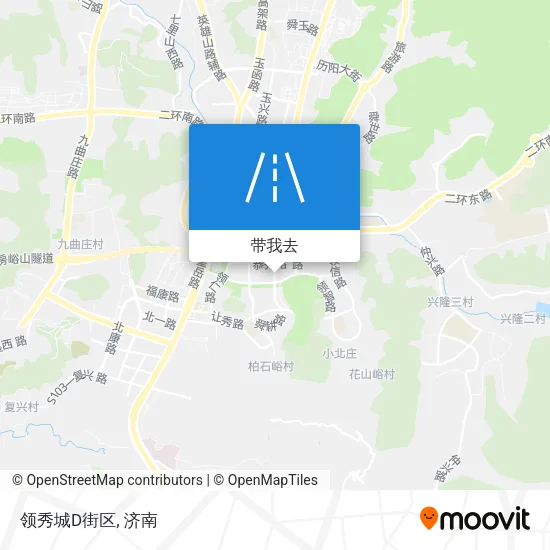 领秀城D街区地图