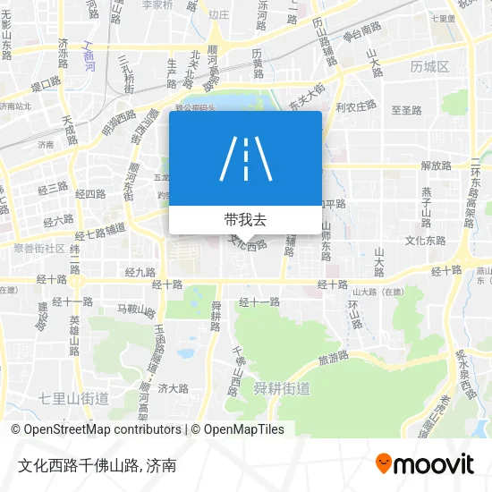 文化西路千佛山路地图