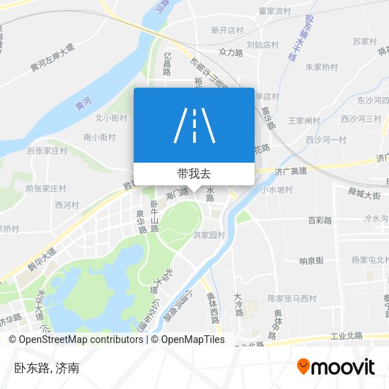 卧东路地图
