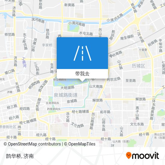 鹊华桥地图
