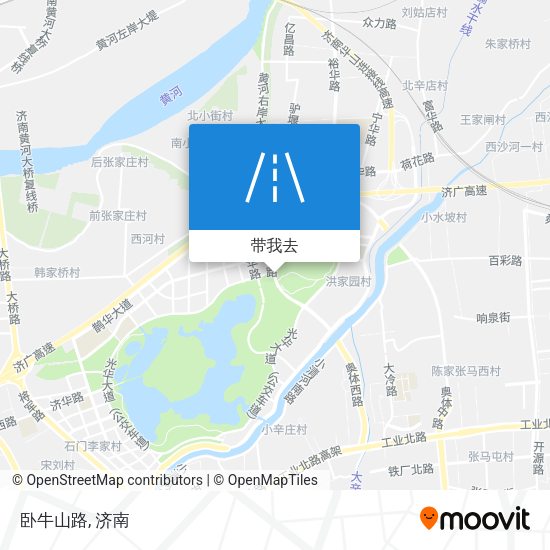 卧牛山路地图