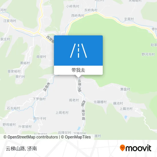 云梯山路地图