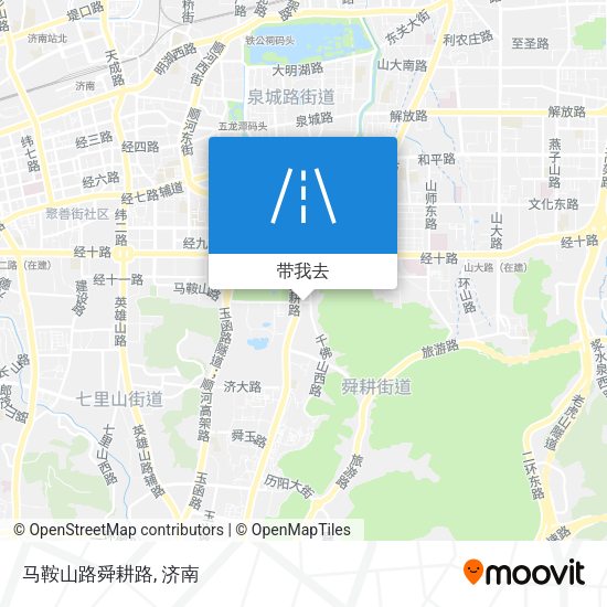 马鞍山路舜耕路地图