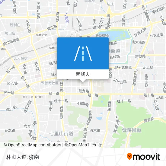 朴贞大道地图