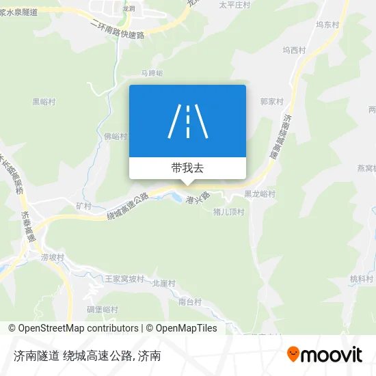 济南隧道 绕城高速公路地图