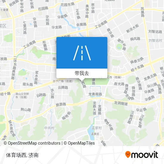 体育场西地图