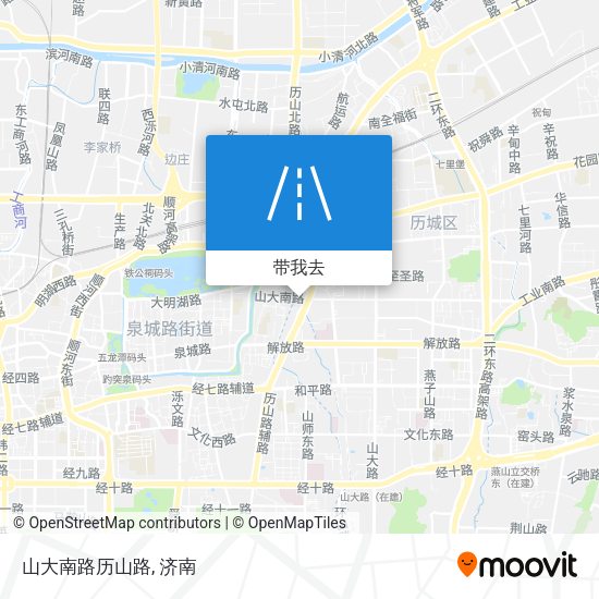 山大南路历山路地图