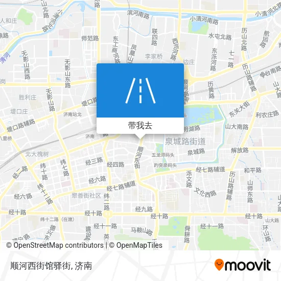 顺河西街馆驿街地图
