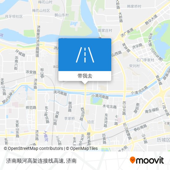 济南顺河高架连接线高速地图