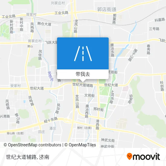 世纪大道辅路地图